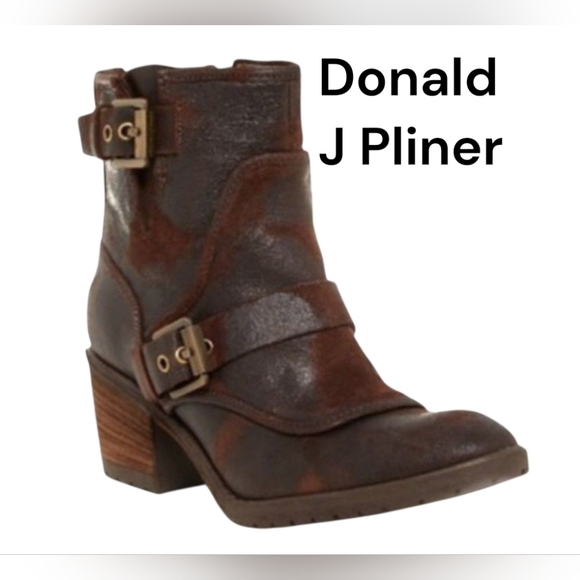 Donald J. Pliner Shoes - NEW DONALD PLINER Delta Leather Moto boots